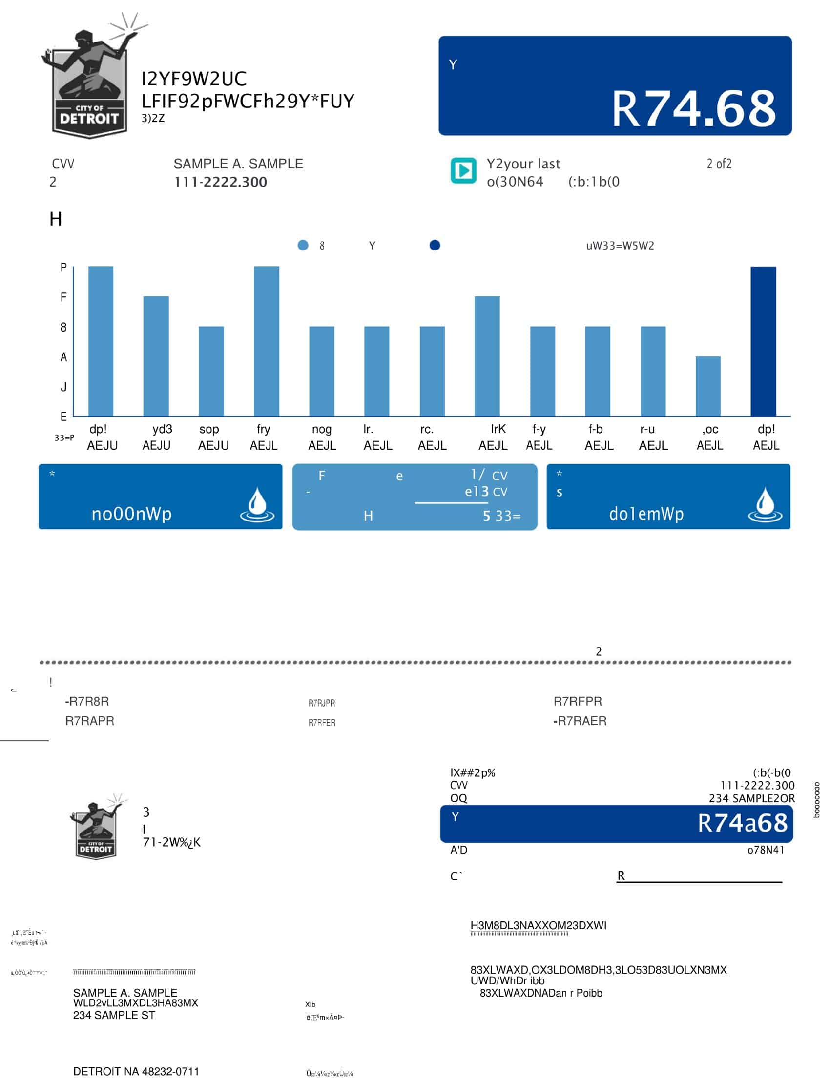 Utility Bill Template Blank Utility Bill Template Blank