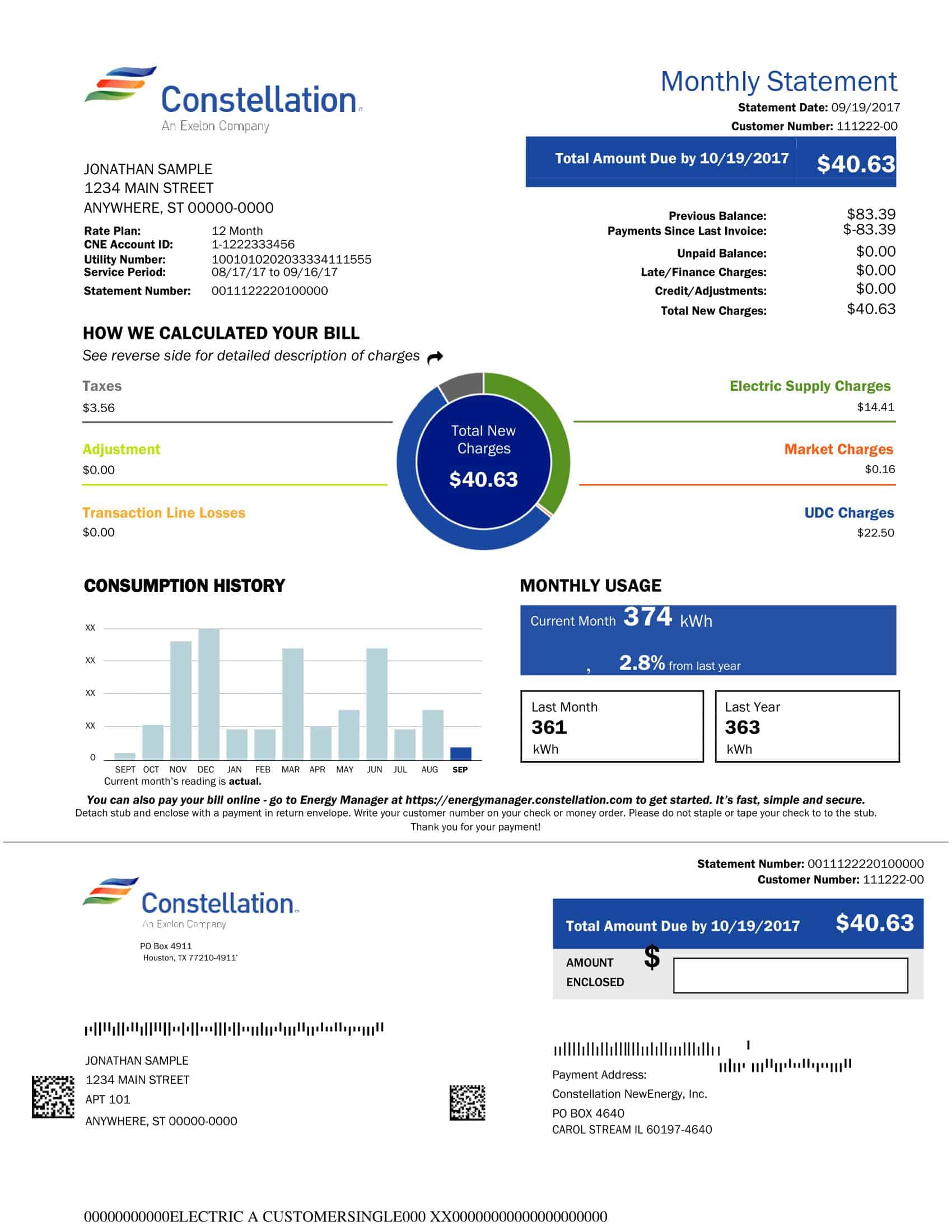 Utility Bill Template Word Utility Bill Template Word