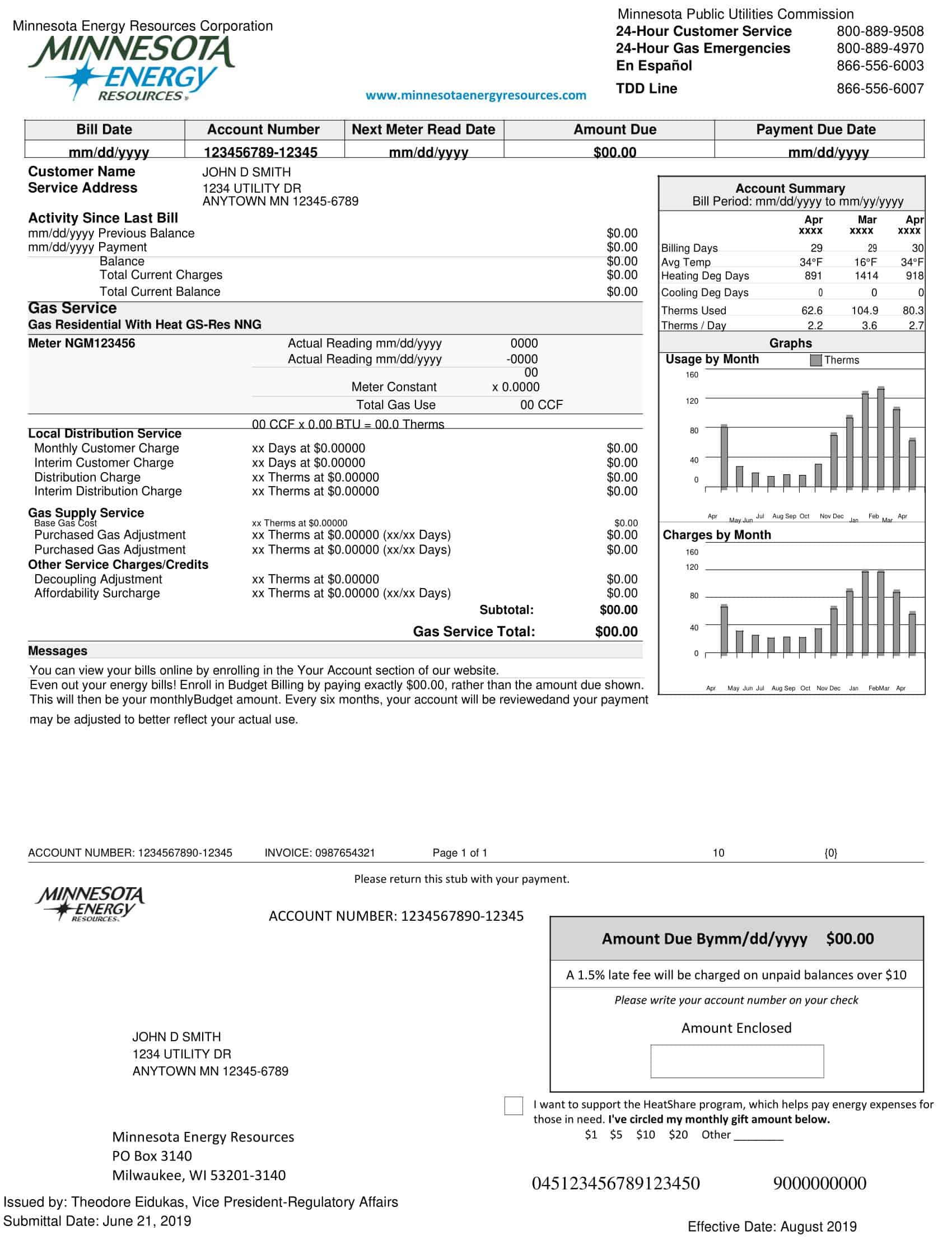 Word PSD Utility Bill Word PSD Utility Bill