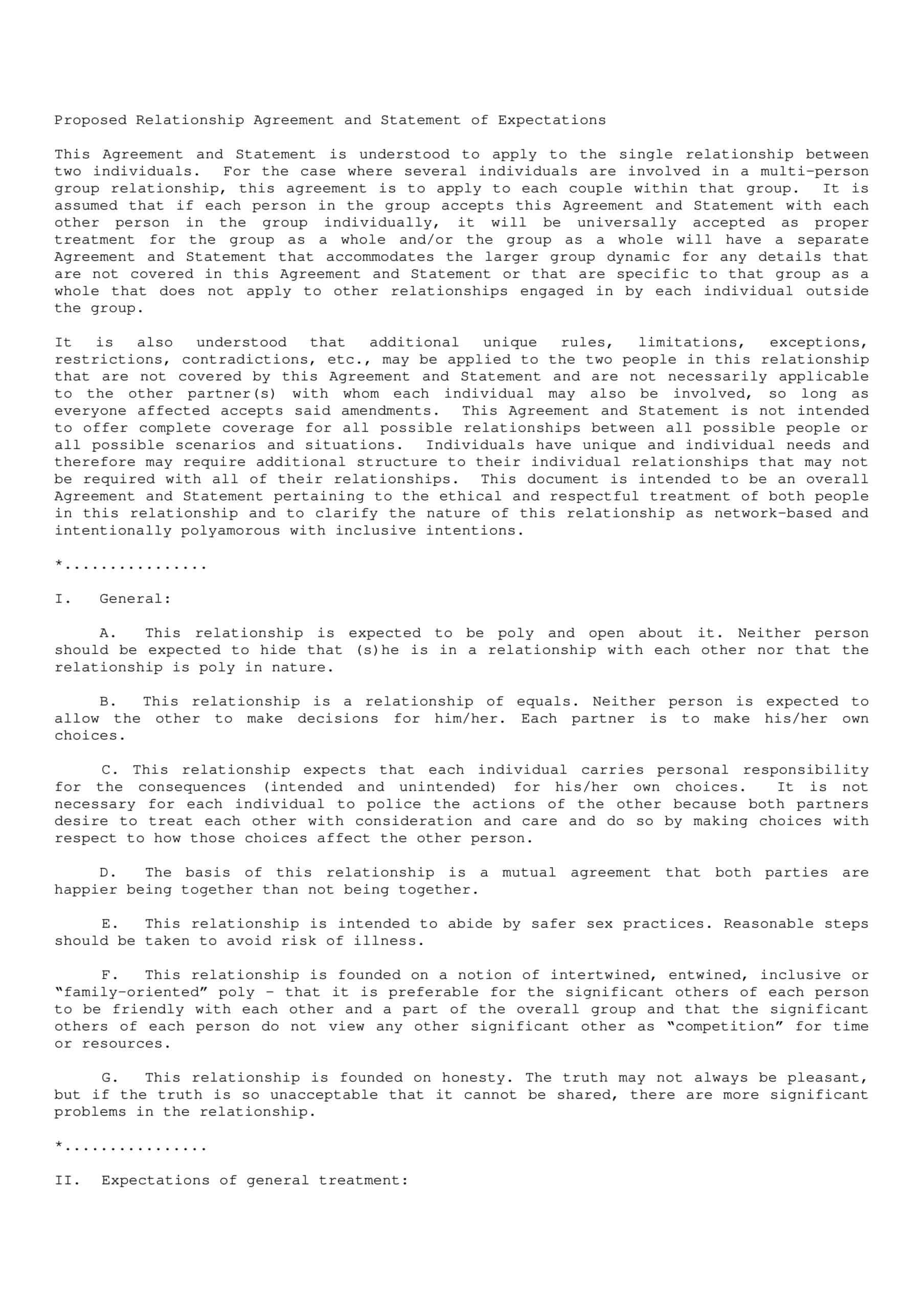 Word Relationship Contract Free Word Relationship Contract Free