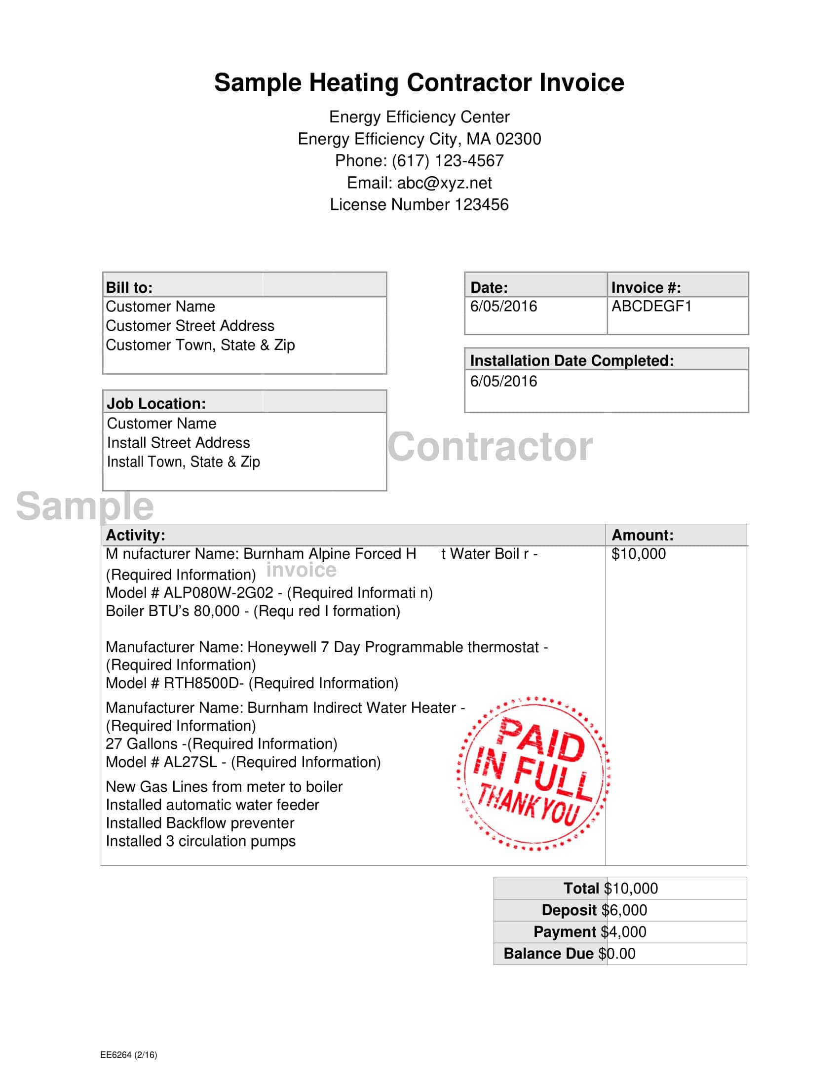 Blank Independent Contractor Invoice Word Blank Independent Contractor Invoice Word
