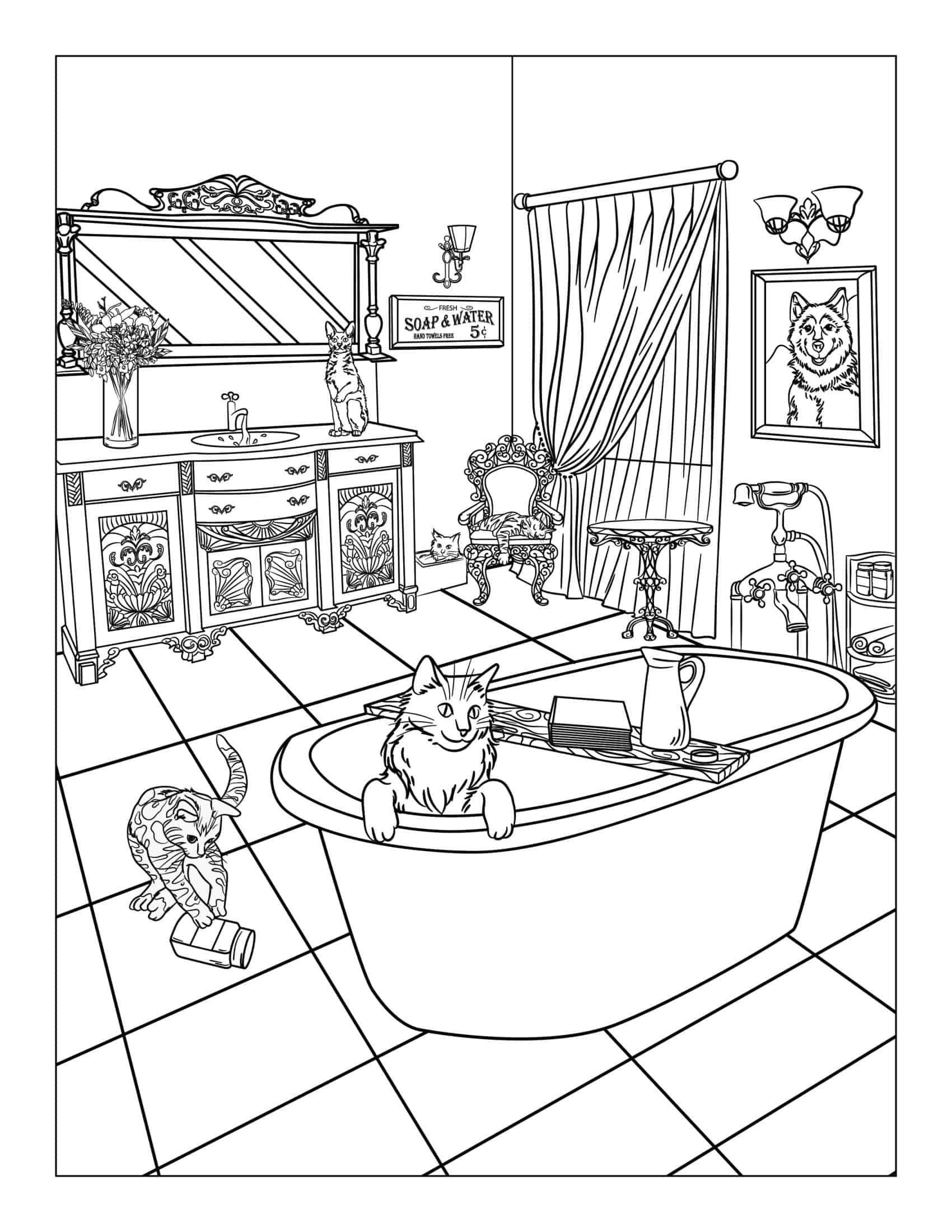 Cat Coloring Pages Free Template Cat Coloring Pages Free Template
