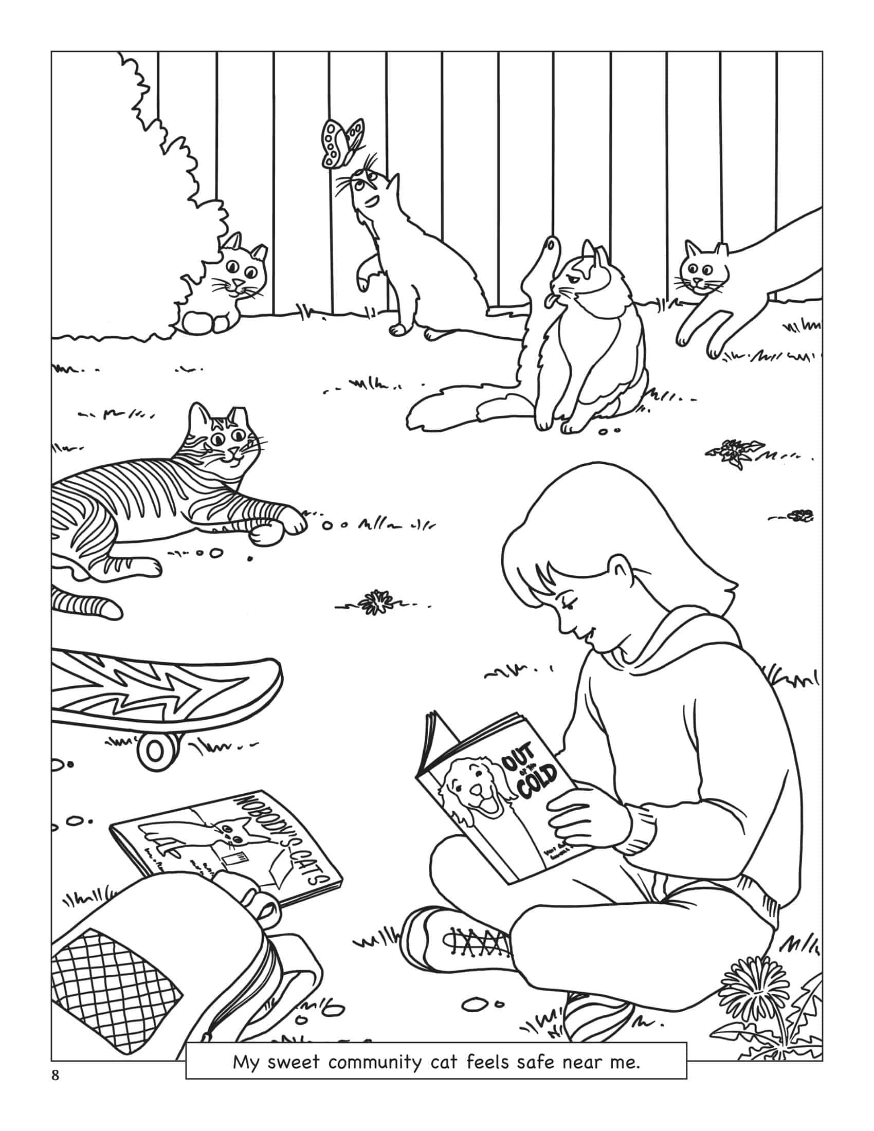 Cat Coloring Pages PDF Template Cat Coloring Pages PDF Template