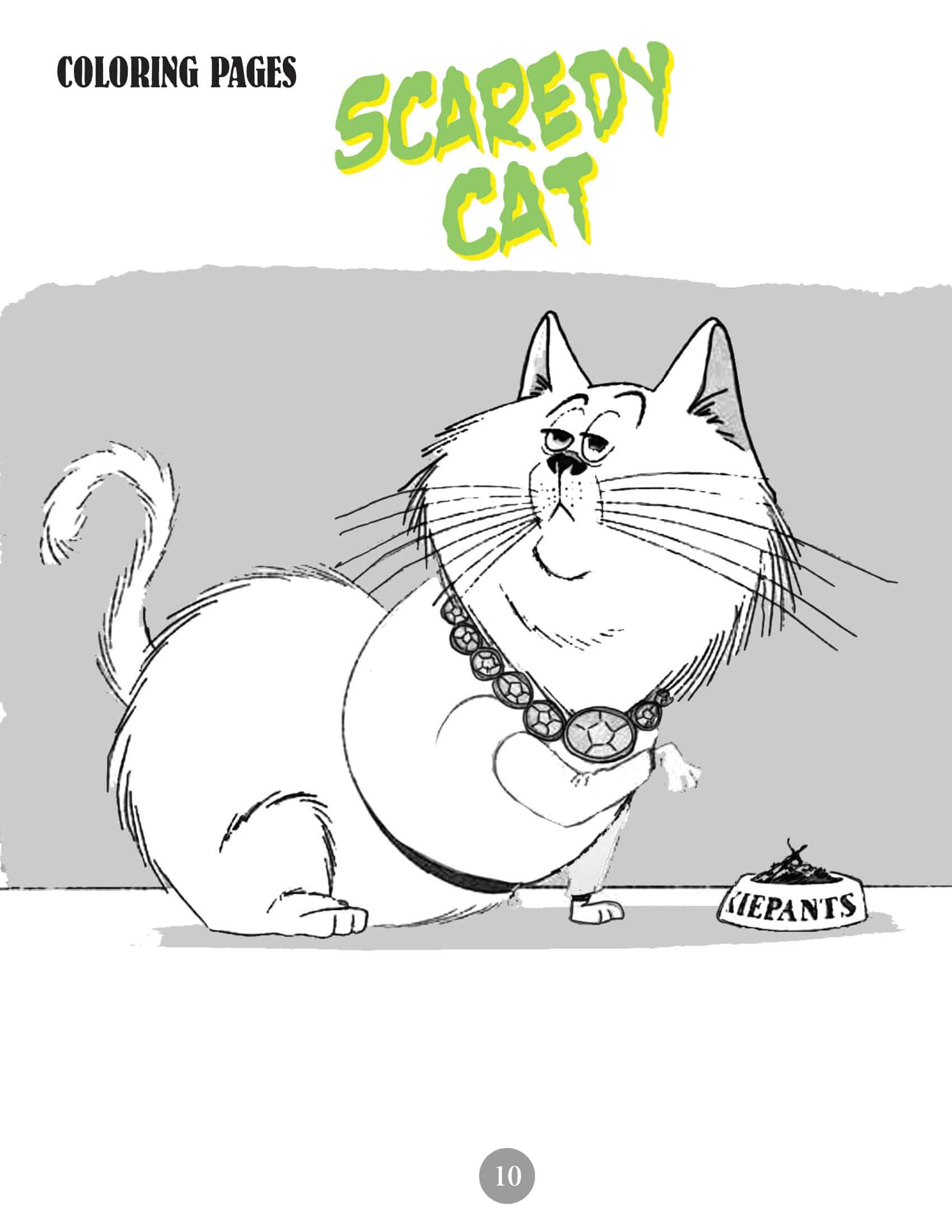 Cat Coloring Pages Template Example Cat Coloring Pages Template Example