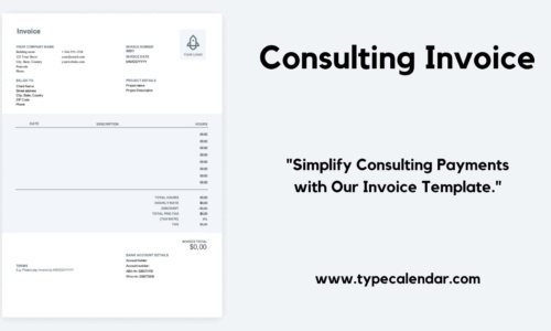 Free Printable Consulting Invoice Templates [Word, Excel]