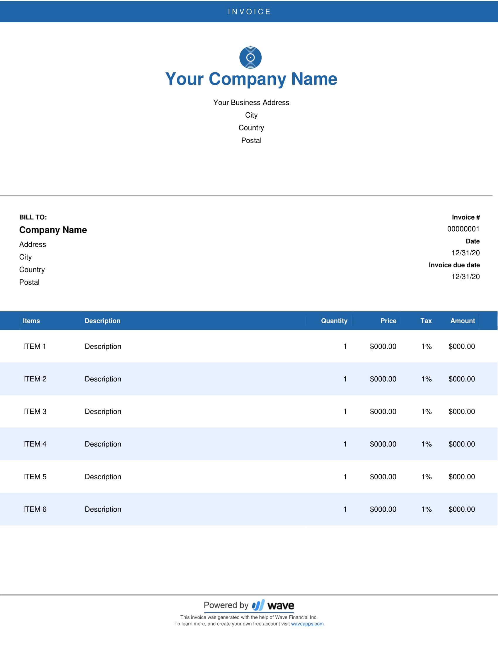 DJ Invoice Word DJ Invoice Word