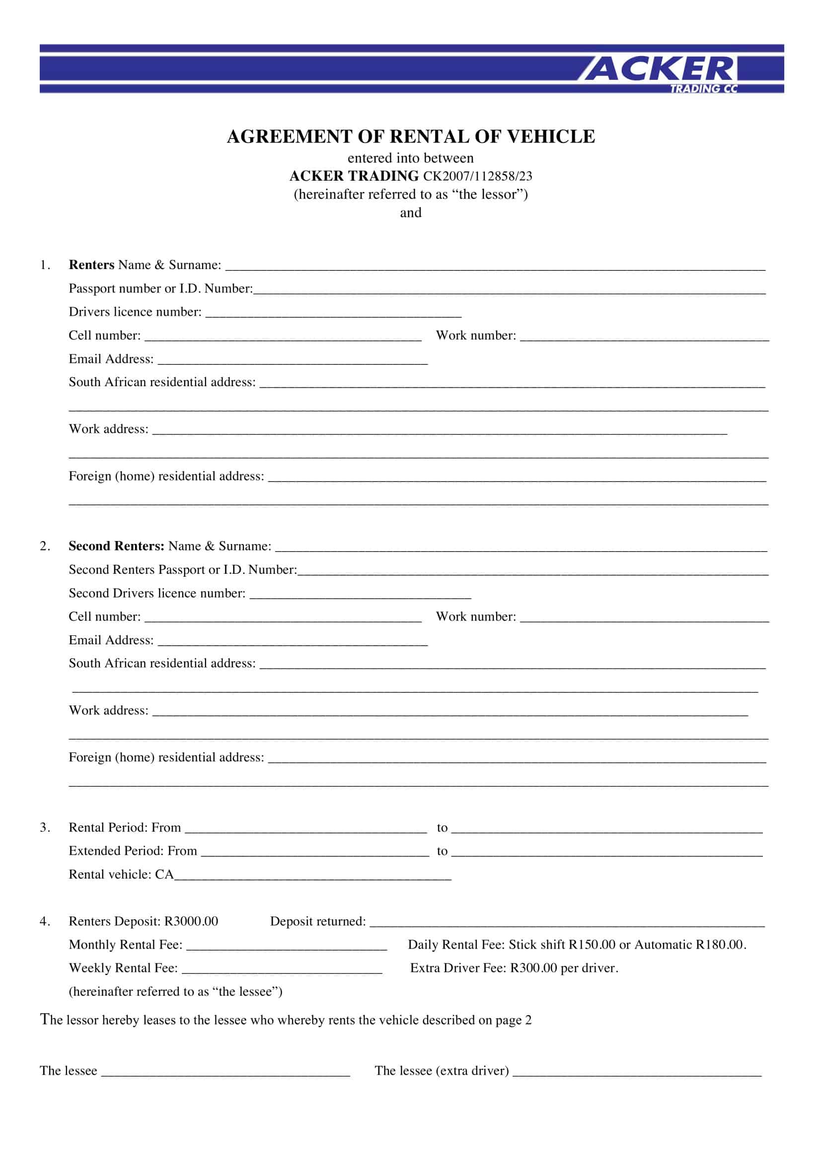 Download Vehicle Lease Agreement Download Vehicle Lease Agreement