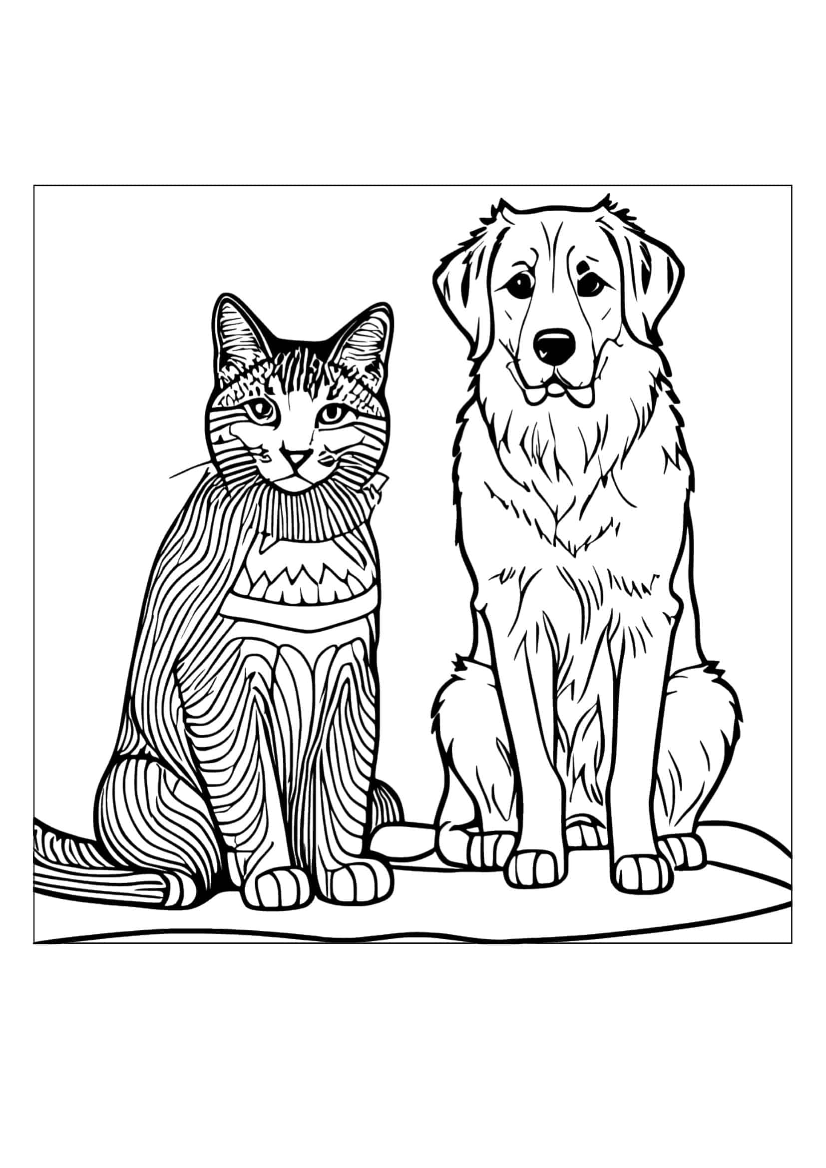 Downloadable Cat Coloring Pages Template Downloadable Cat Coloring Pages Template
