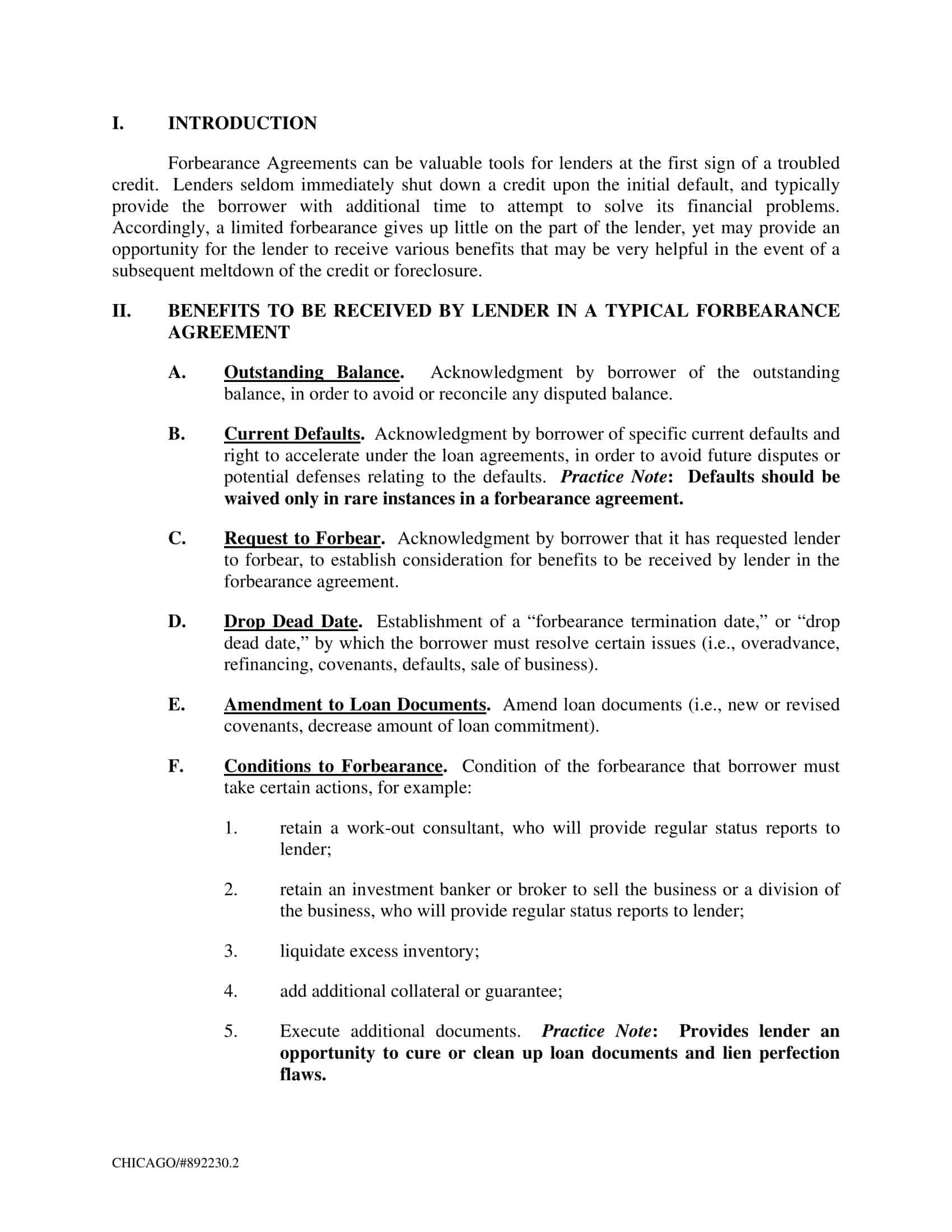 Downloadable Forbearance Agreement Word Downloadable Forbearance Agreement Word