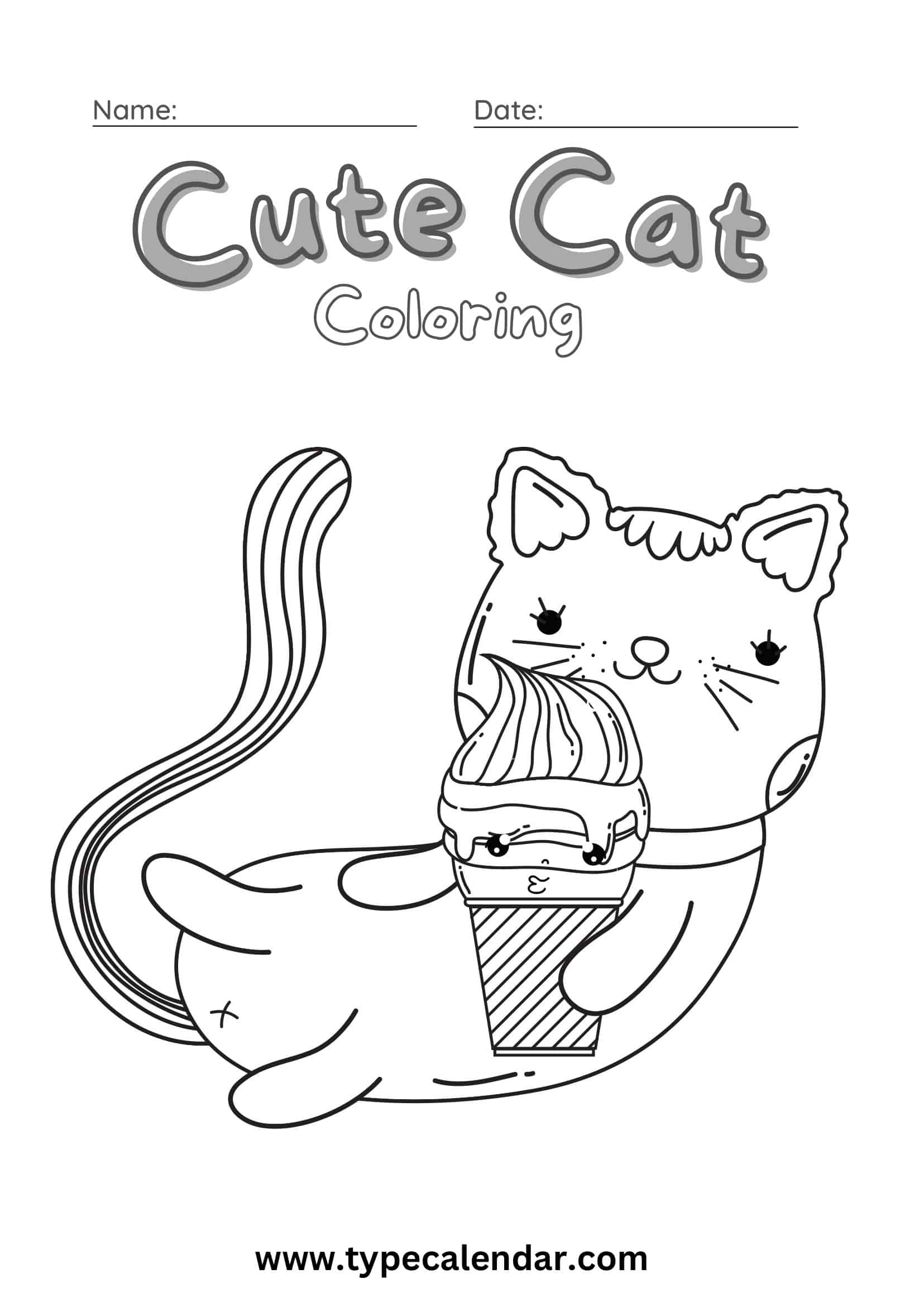 Editable Cat Coloring Pages Word Editable Cat Coloring Pages Word