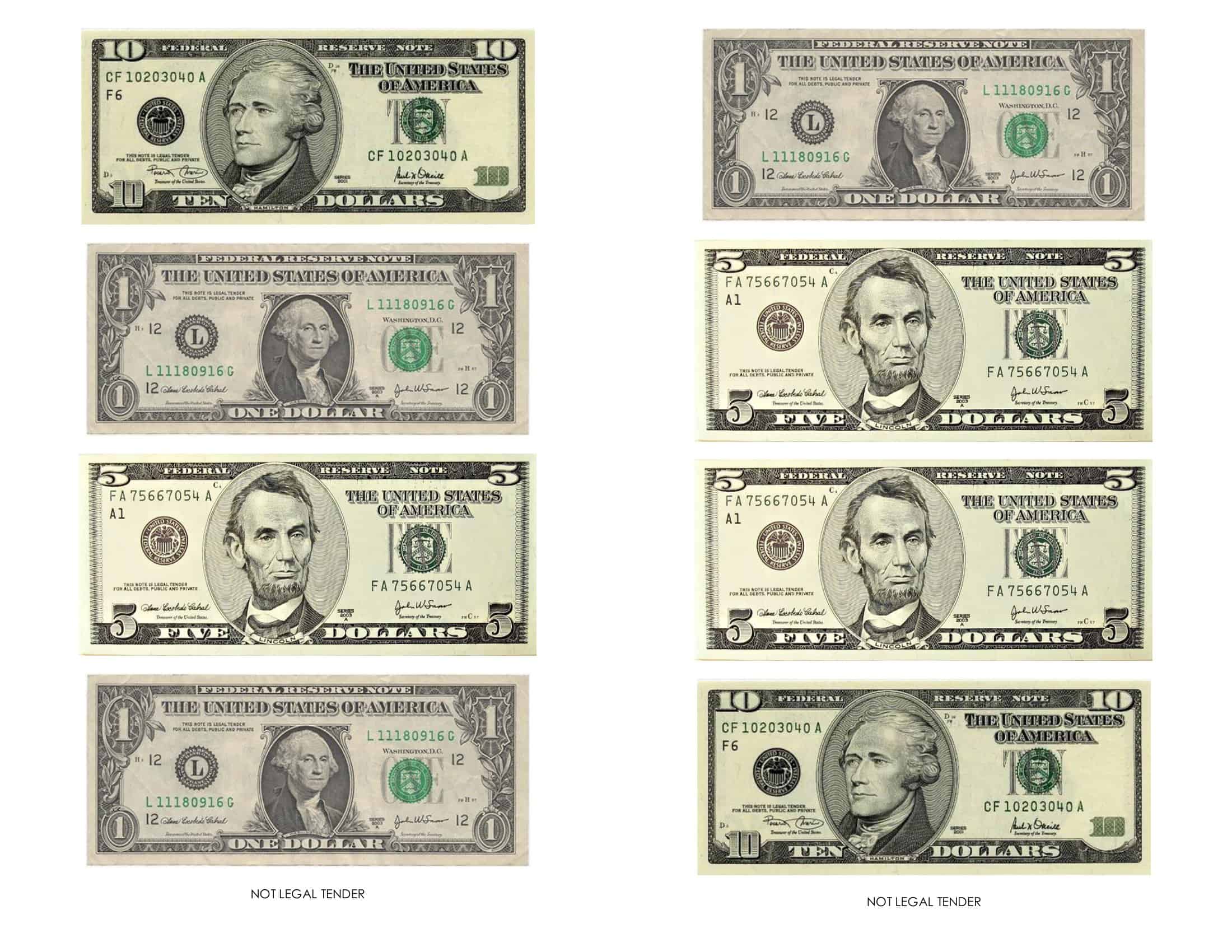 free printable fake money templates [word, pdf]