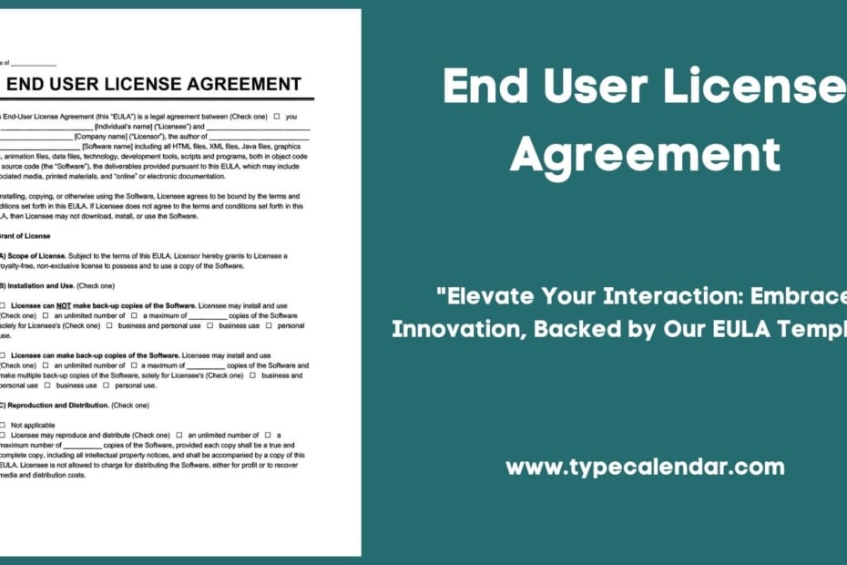 End User License Agreement