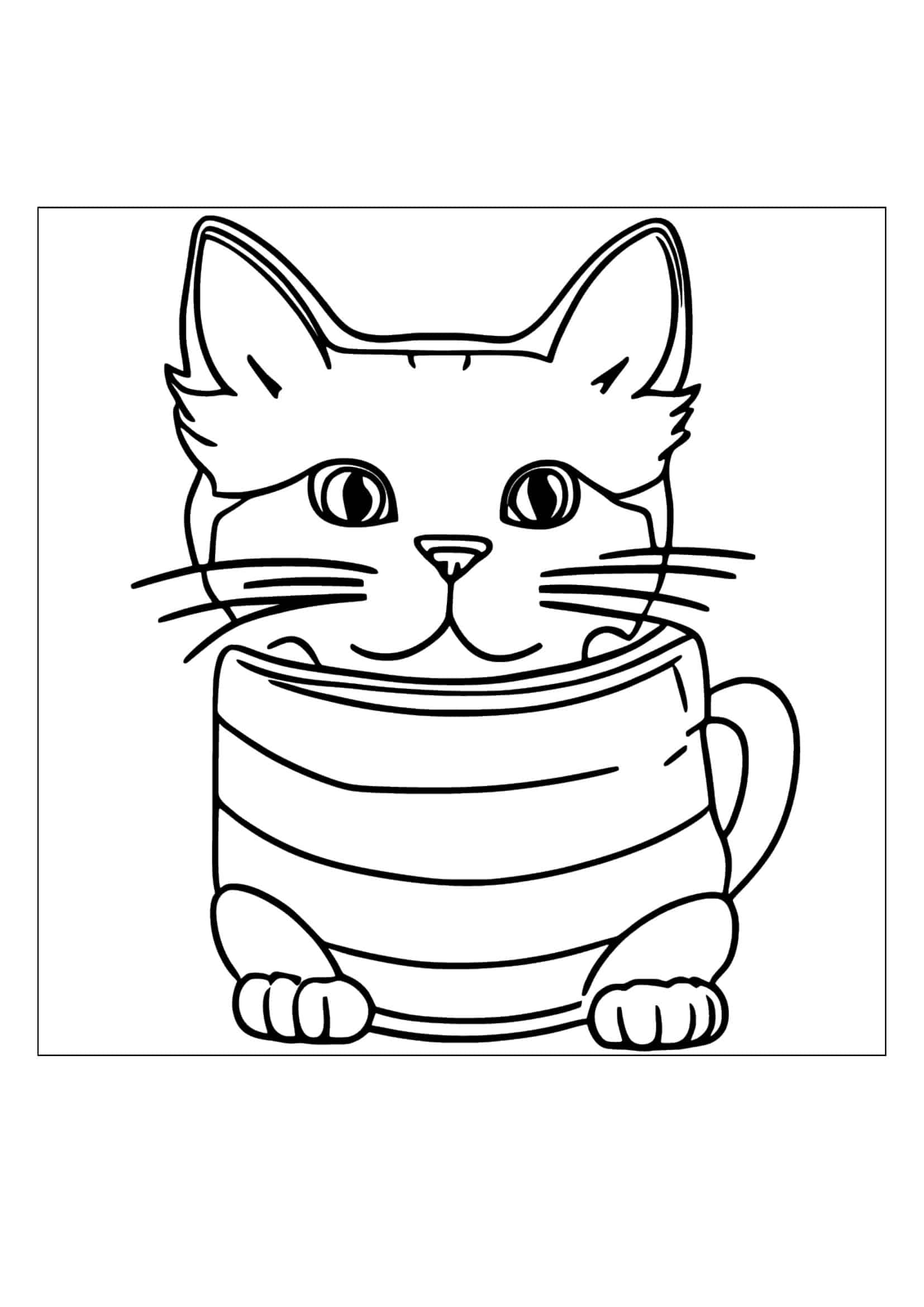 Example Cat Coloring Pages Word Example Cat Coloring Pages Word
