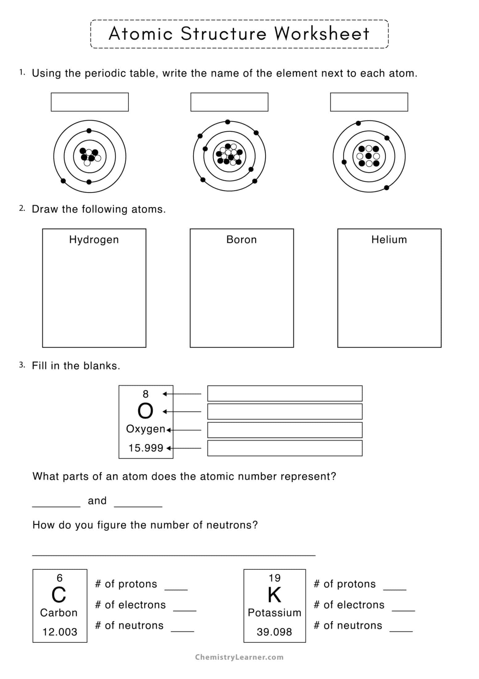 Free Printable Atomic Structure Worksheet PDF Answers Key free-printable-atomic-structure-worksheet-pdf-answers-key