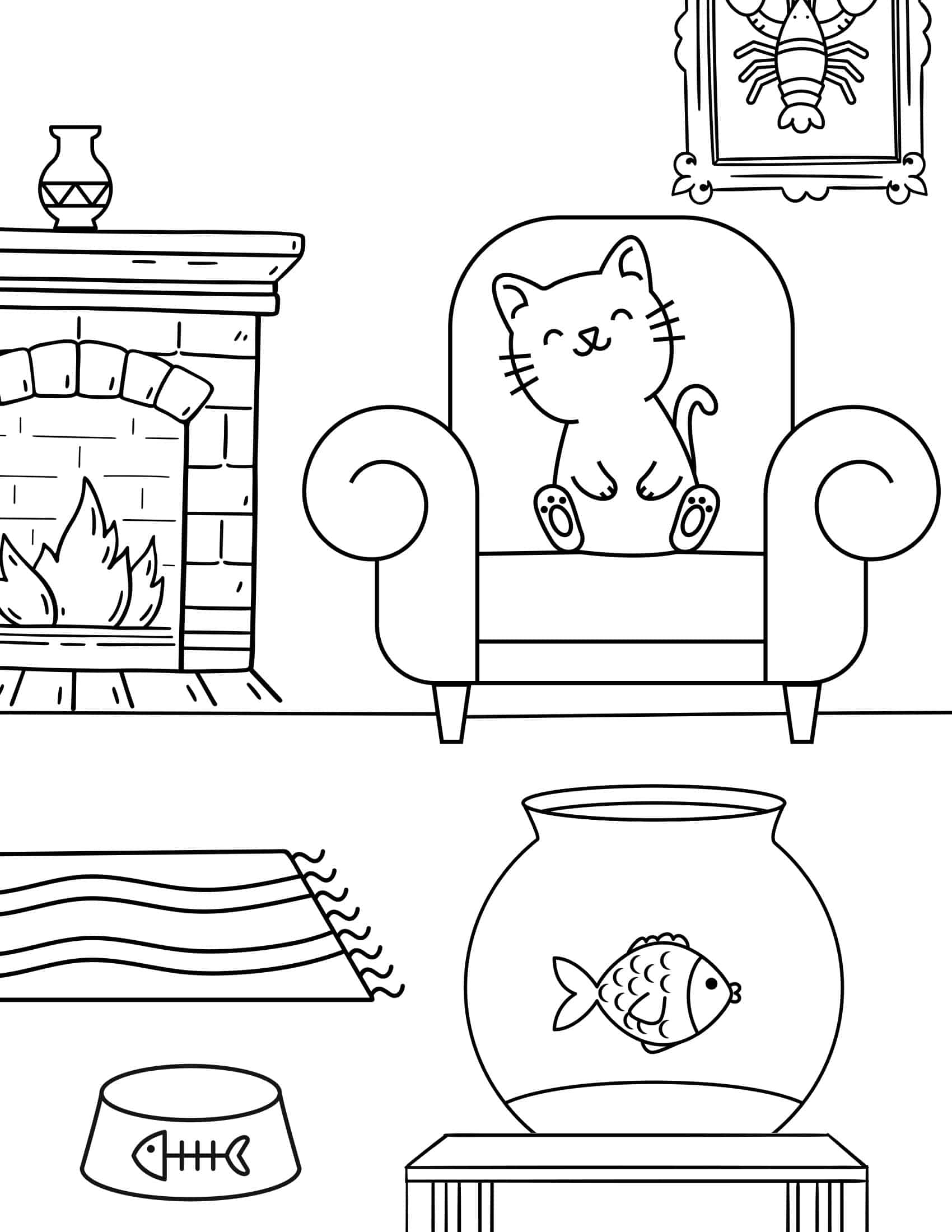 Example of Cat Coloring Pages in Word Example of Cat Coloring Pages in Word