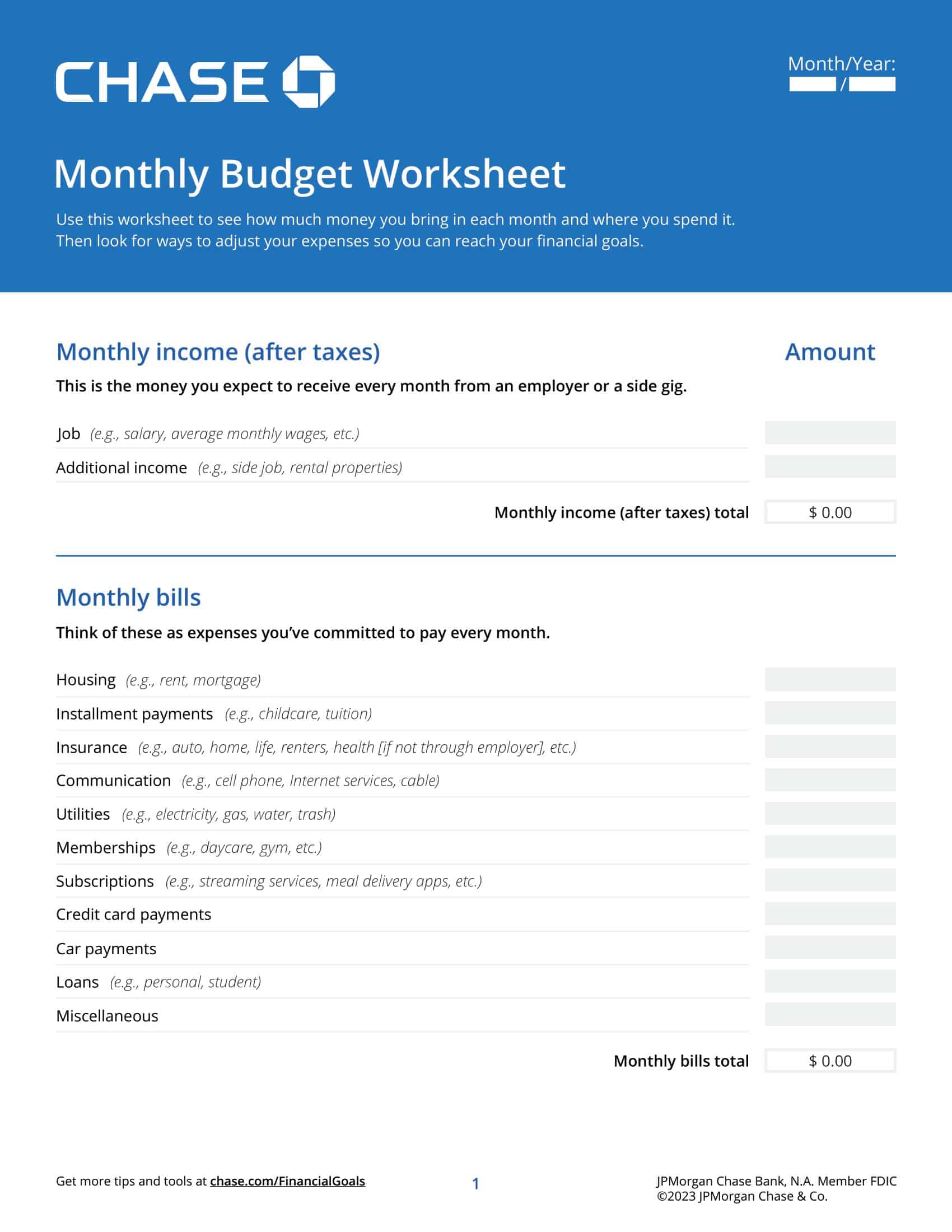 Example of Free Personal Budget Spreadsheet Example of Free Personal Budget Spreadsheet