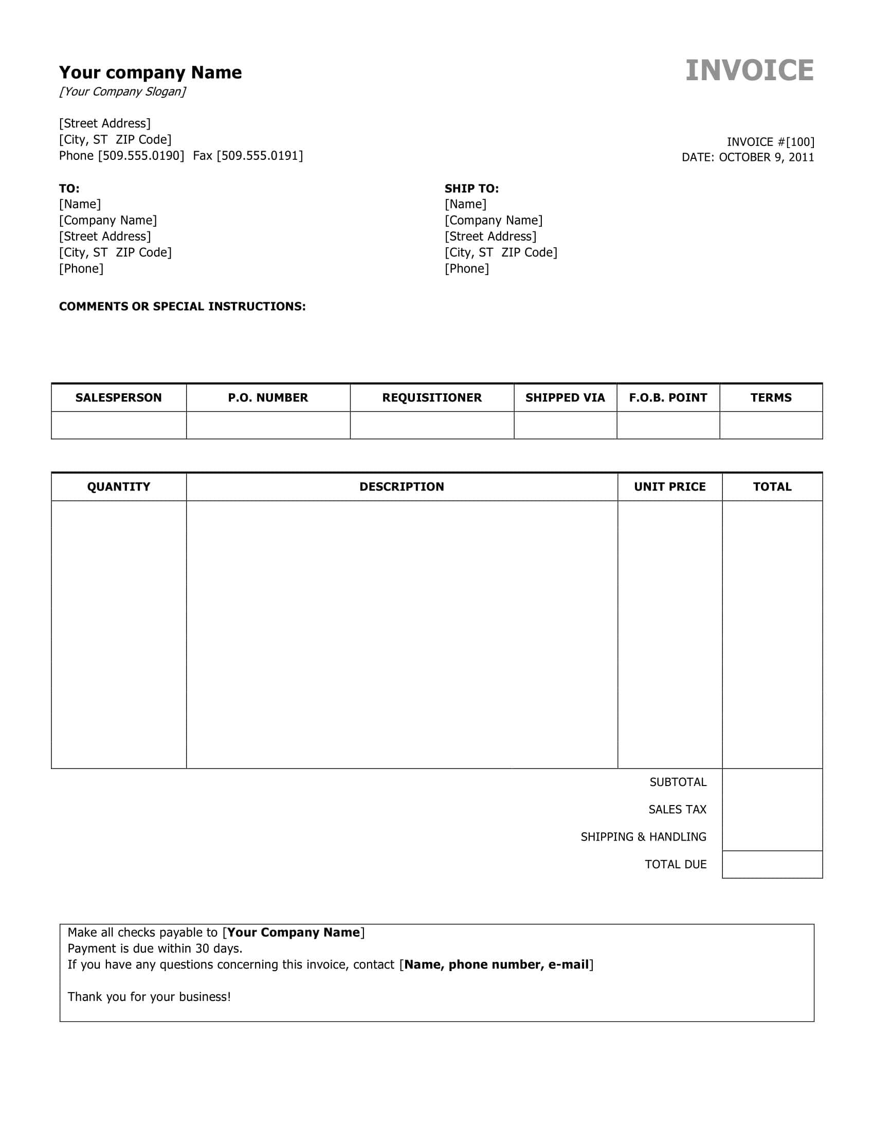 Excel Format Electrical Invoice Excel Format Electrical Invoice