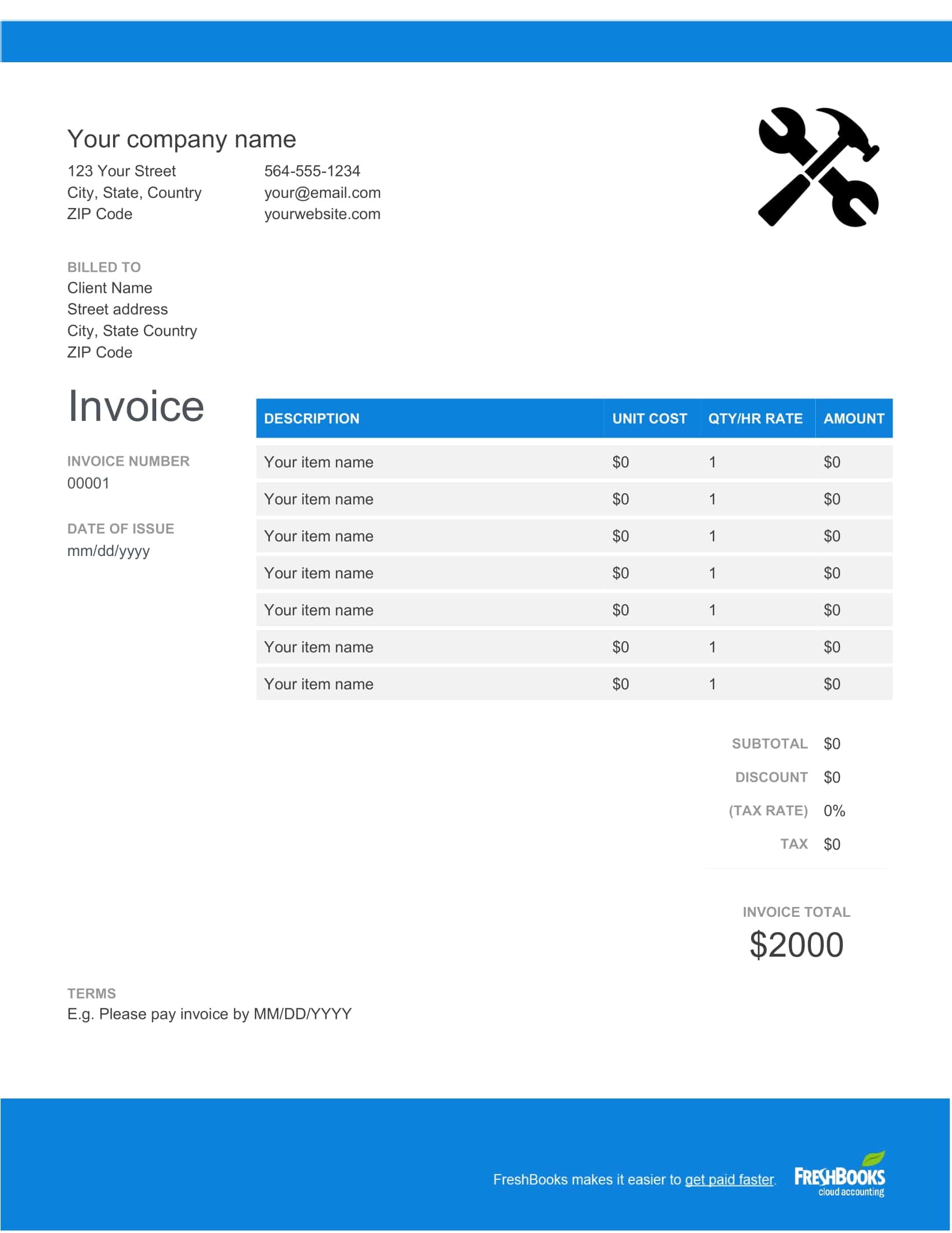 Excel Handyman Invoice Template Excel Handyman Invoice Template