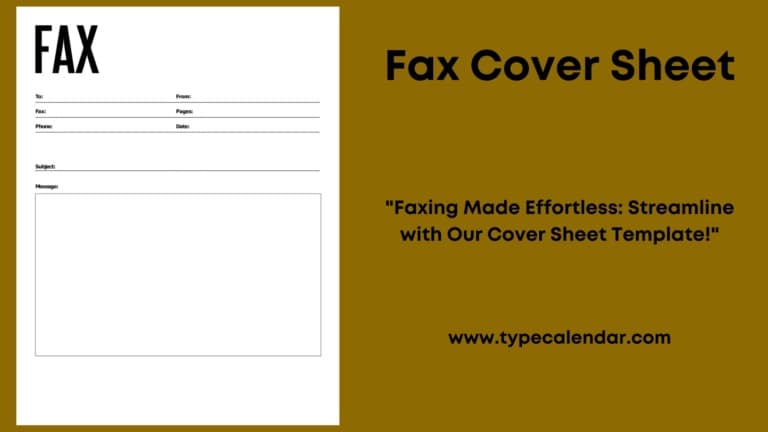 Free Printable Fax Cover Sheet Templates [PDF, Word, Google Docs]