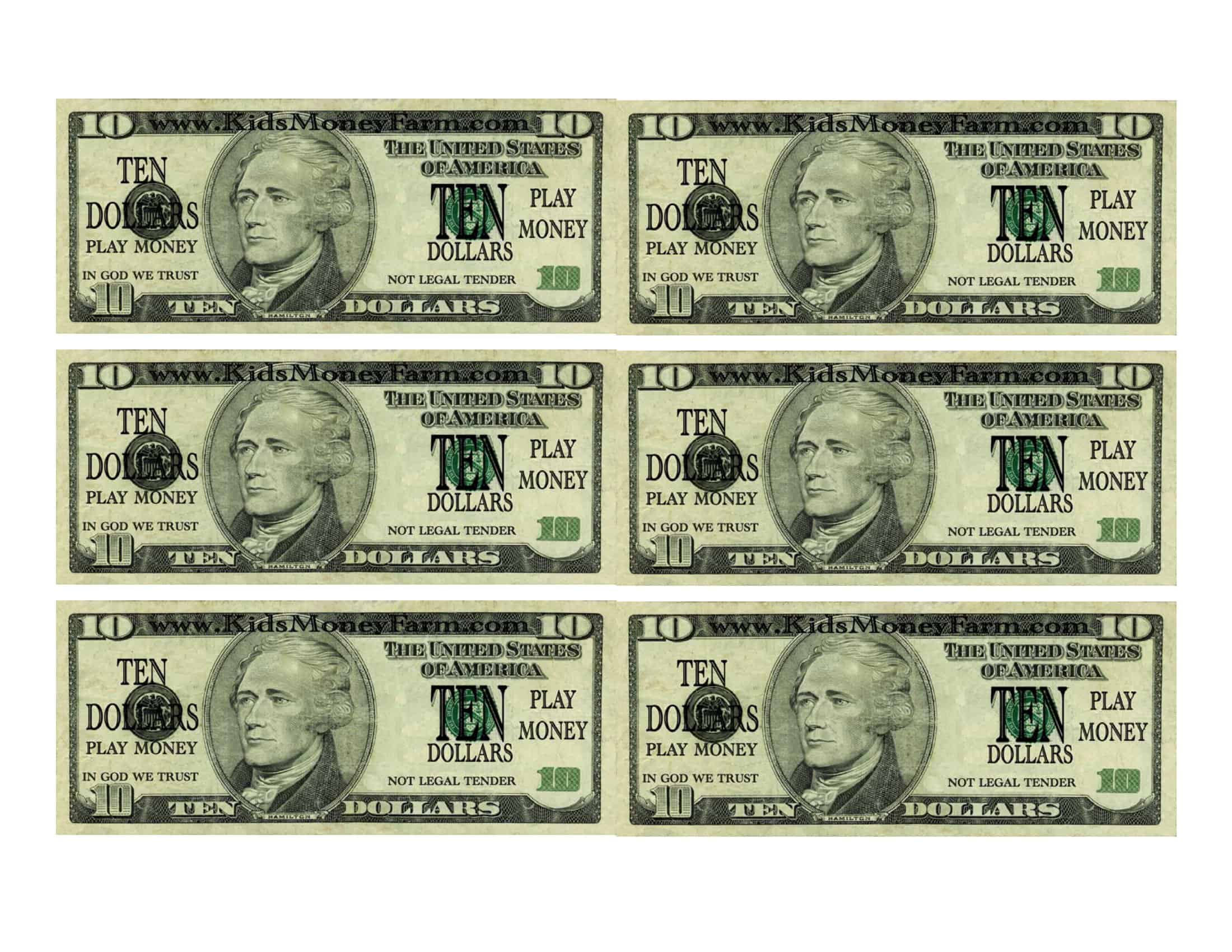 Play Money Template Microsoft Word Play Money Template Microsoft Word