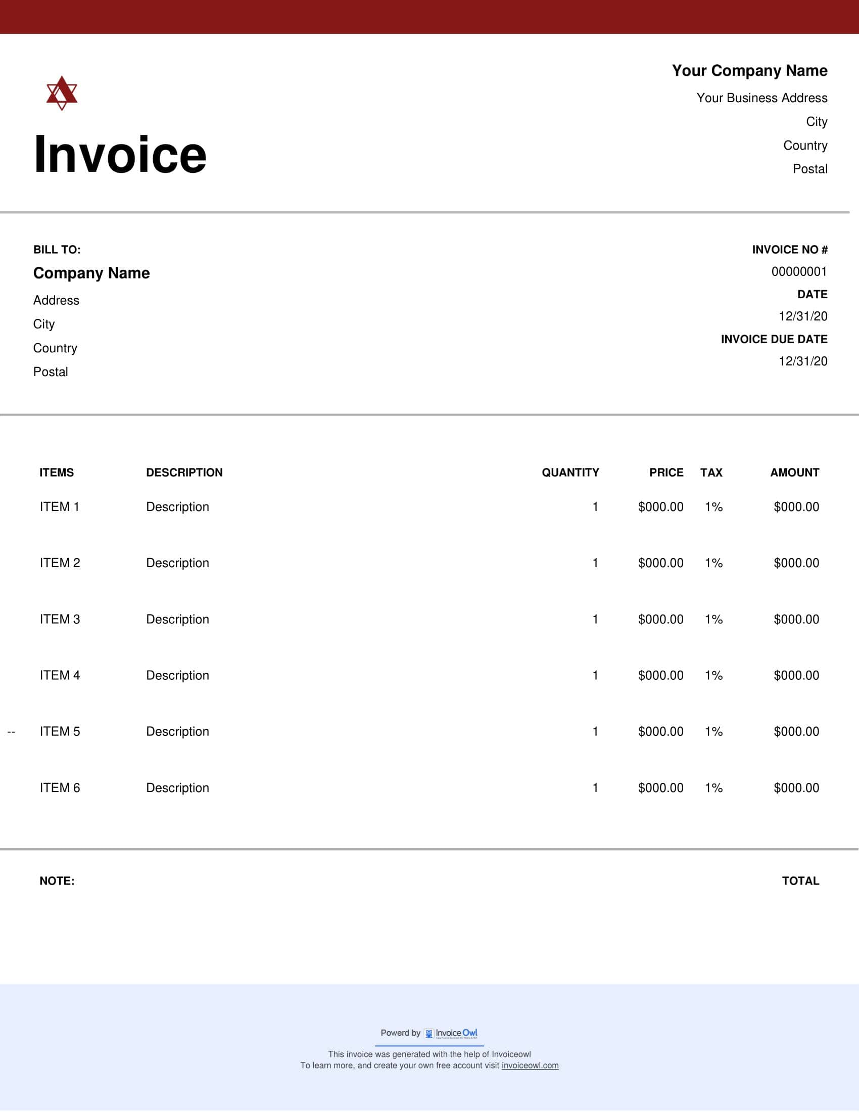 Fillable Self-Employed Invoice Word Fillable Self-Employed Invoice Word