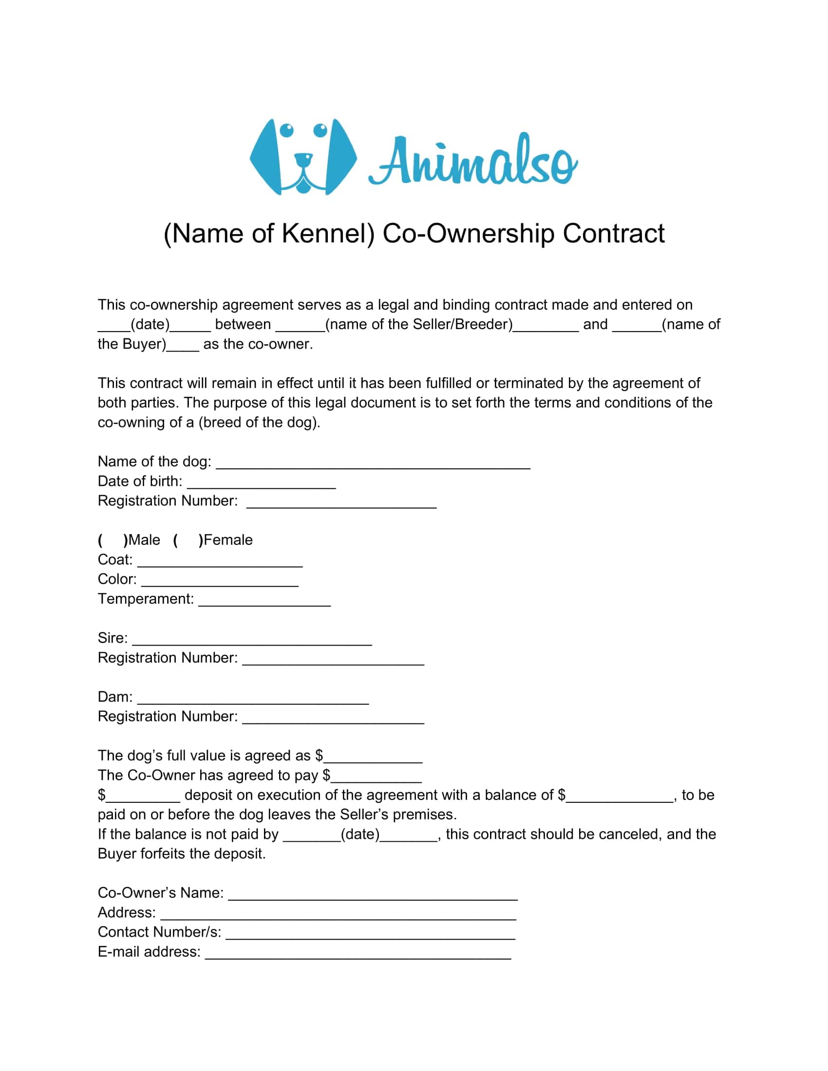 Free Puppy Bill of Sale PDF Free Puppy Bill of Sale PDF