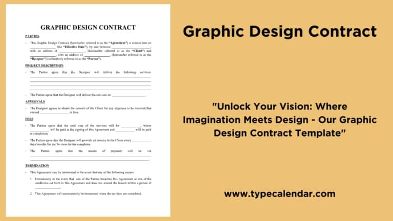 Free Printable Graphic Design Contract Templates [PDF, Word]