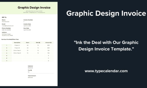 Free Printable Graphic Design Invoice Templates [PDF] Example