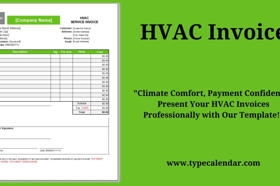 HVAC Invoice