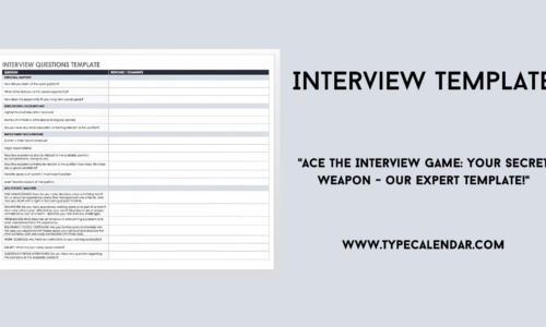 Free Printable Interview Templates [Sample Questions] Employers, Managers