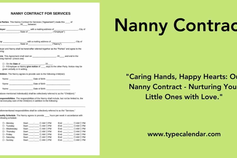 Nanny Contract