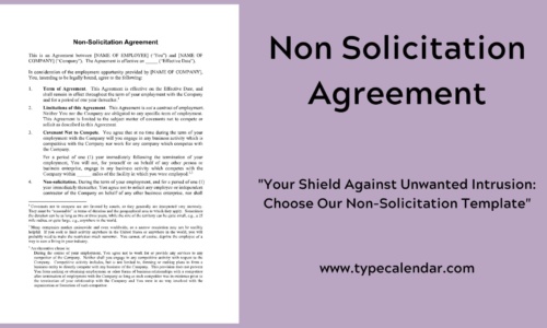 Free Printable Non-Solicitation Agreement Templates [Word, PDF]