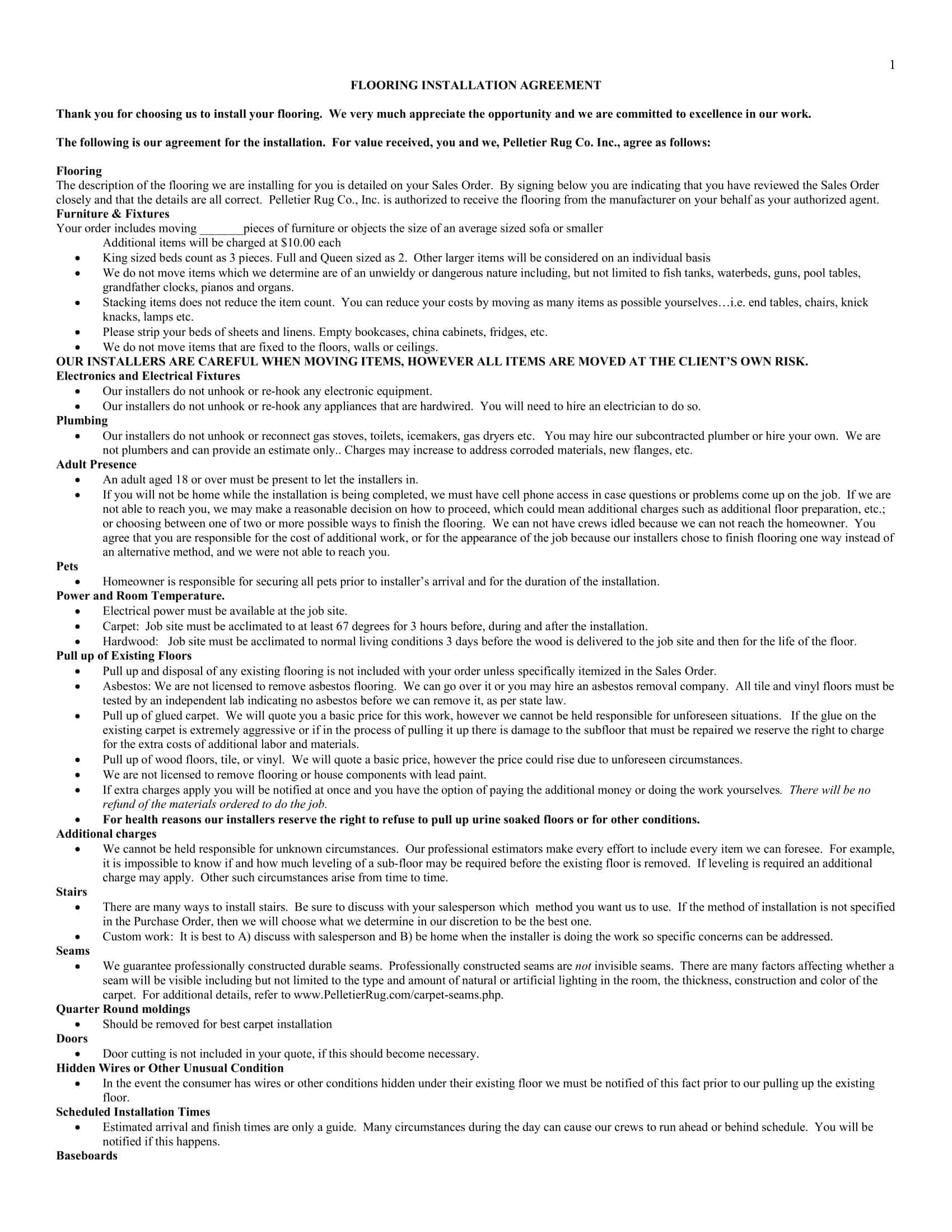 PDF Download Flooring Contract PDF Download Flooring Contract