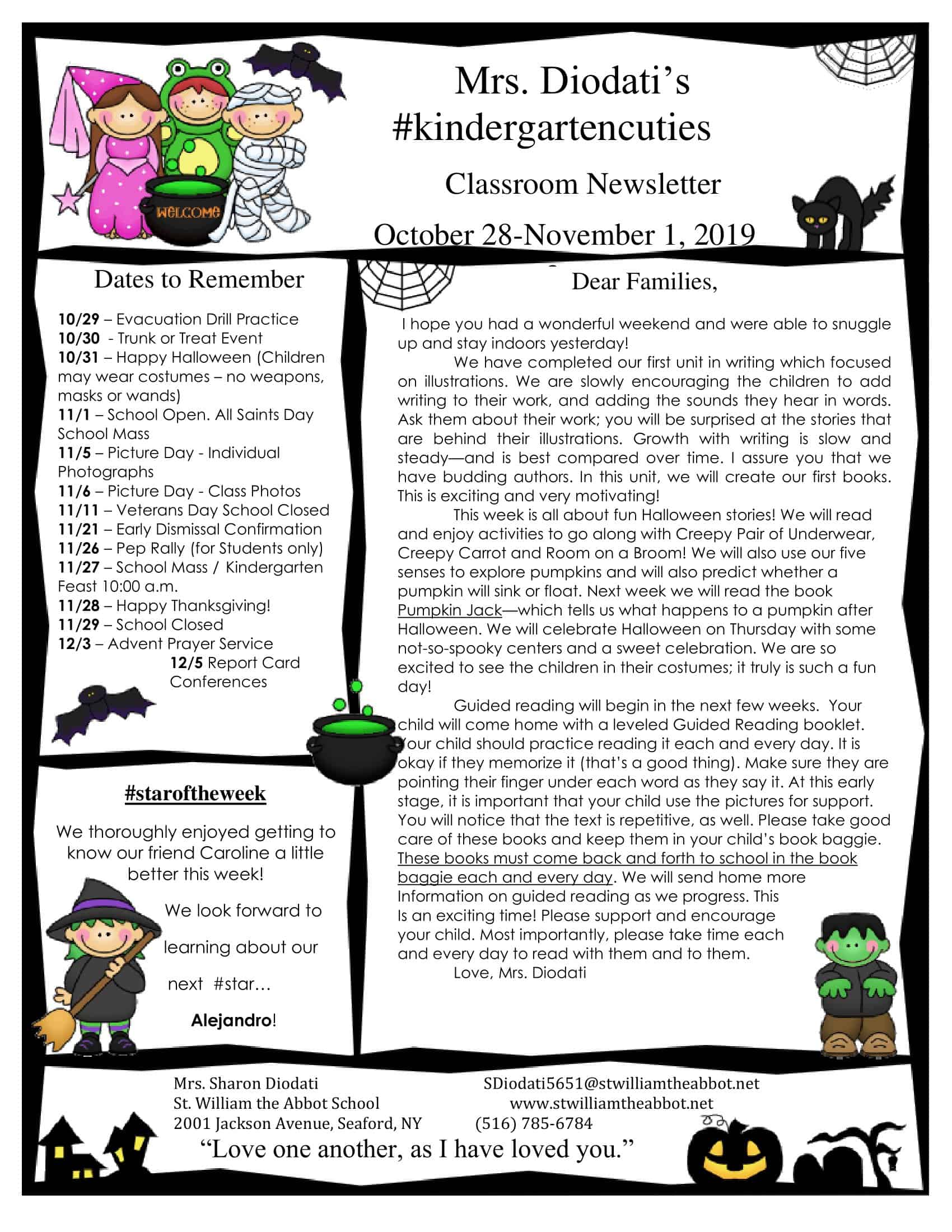 PDF Printable Classroom Newsletter PDF Printable Classroom Newsletter