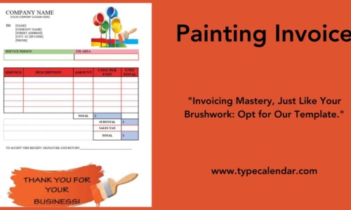 Free Printable Painting Invoice Templates [Excel & Word]