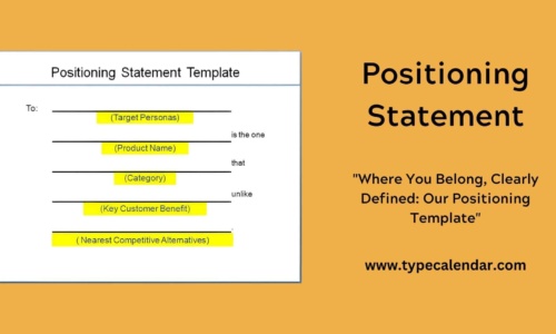 Free Printable Positioning Statement Templates [Example] Word