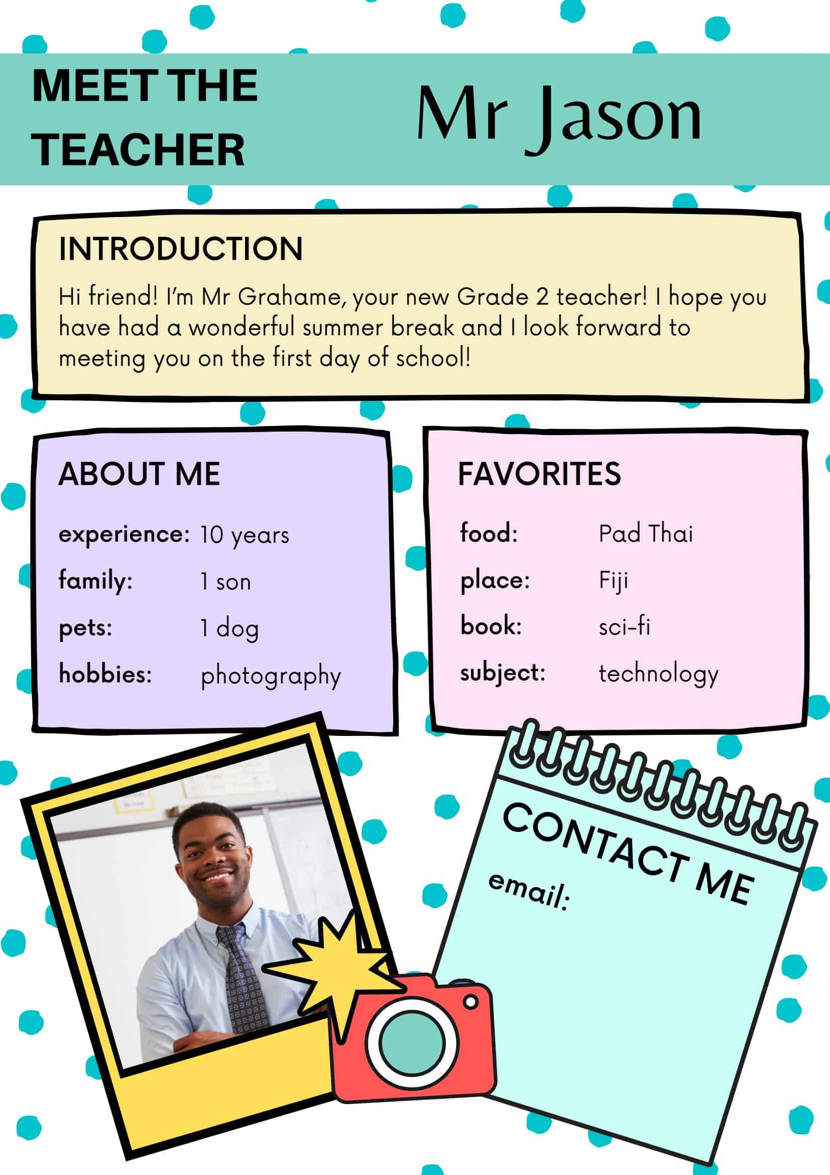 Printable Excel Meet The Teacher Template Printable Excel Meet The Teacher Template