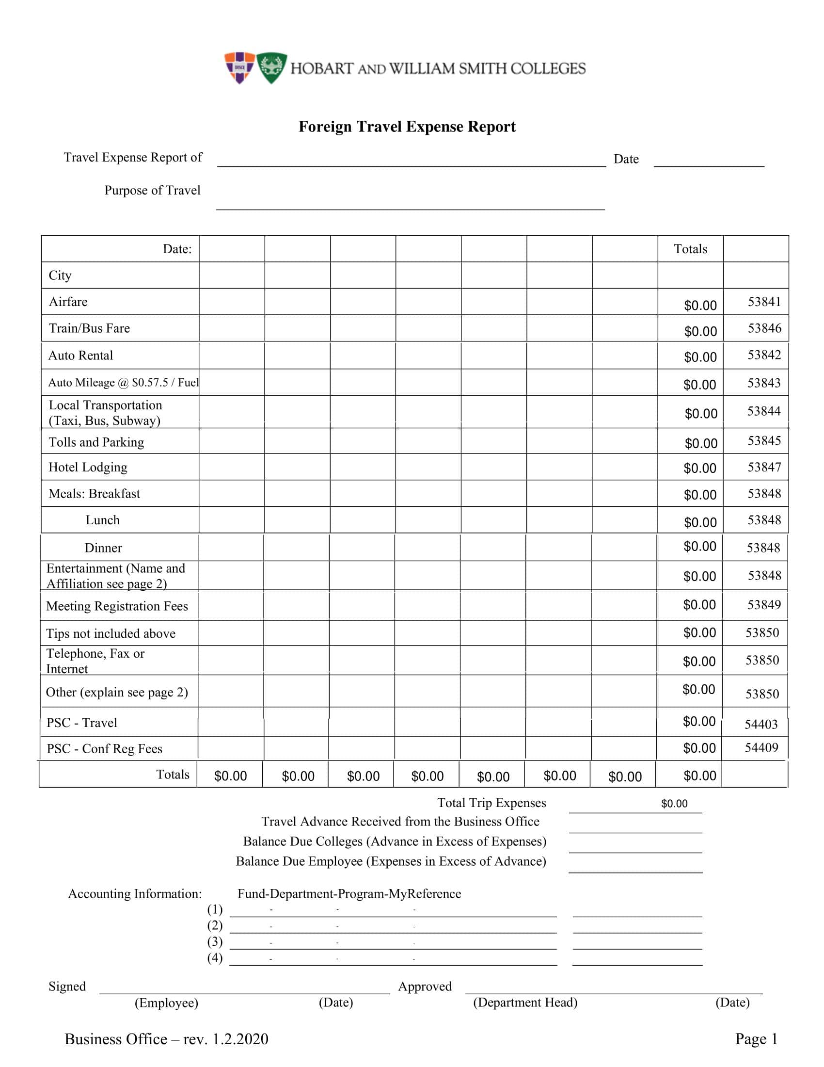 Free Printable Expense Report Template Free Printable Expense Report Template