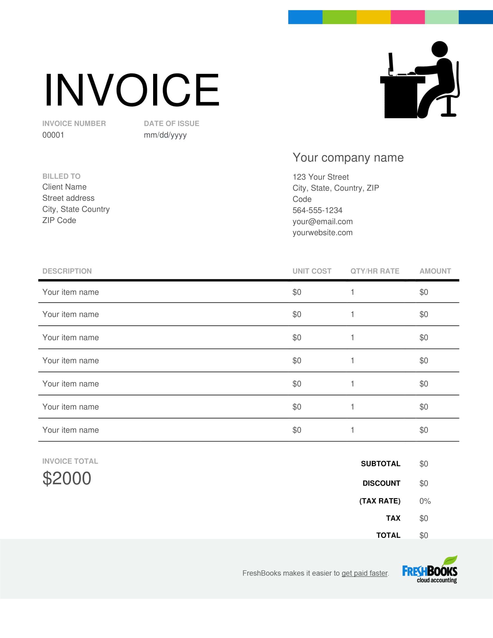 Printable Self-Employed Invoice Free Printable Self-Employed Invoice Free