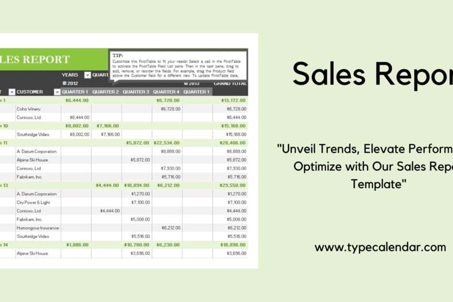 Sales Report