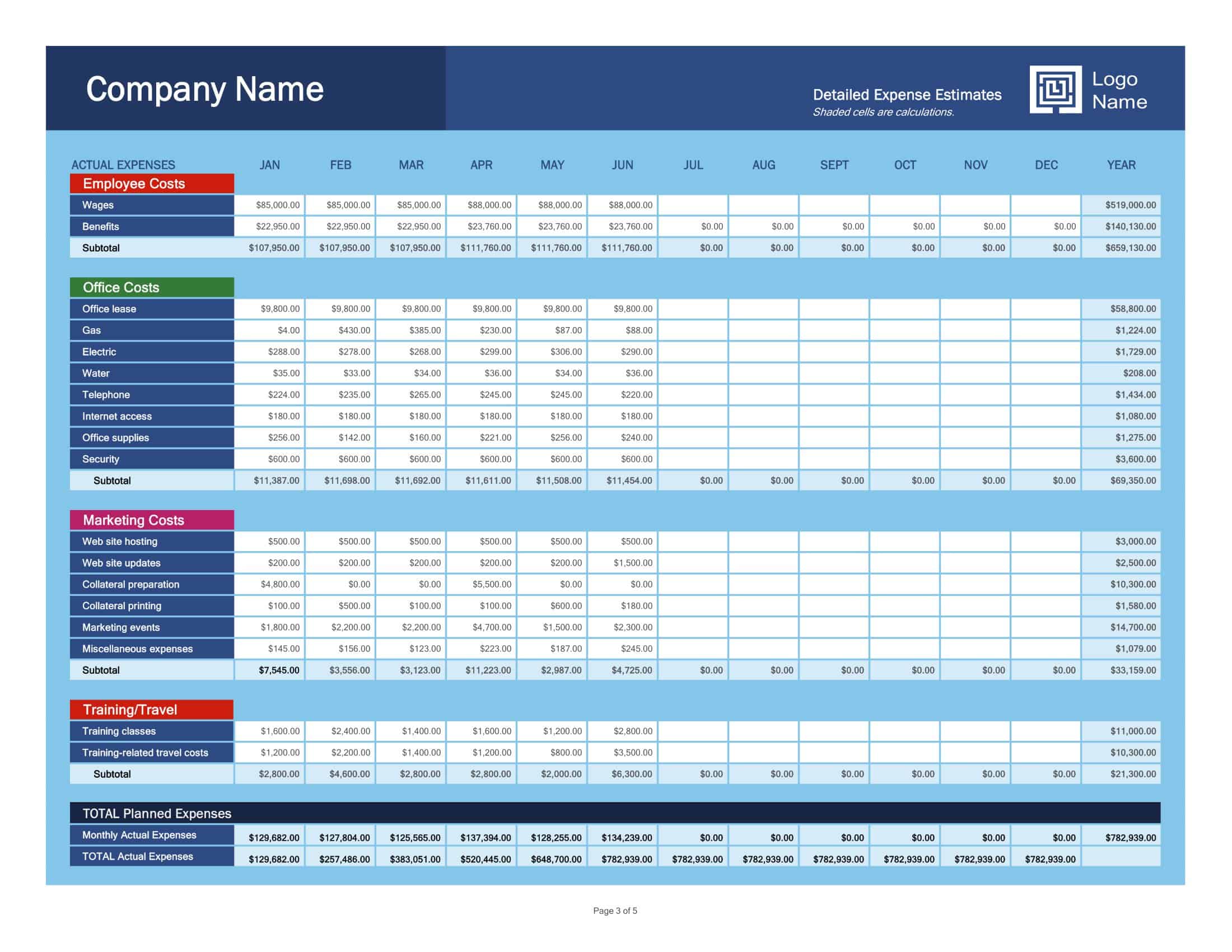 Free Printable Business Expense Spreadsheet Templates PDF Word Excel Free Printable Business Expense Spreadsheet Templates PDF Word Excel