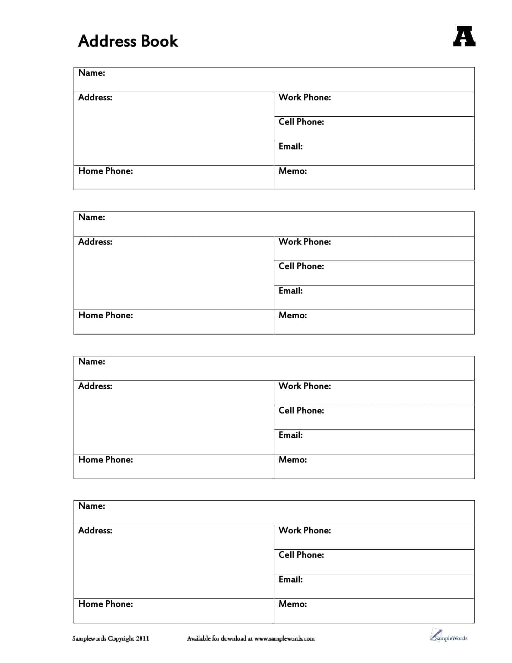 thumbnail image 2 of At-A-Glance Telephone Address Book - 2 3/4 X 4 1/4 Inches - Model 80-401-05 2 of 3