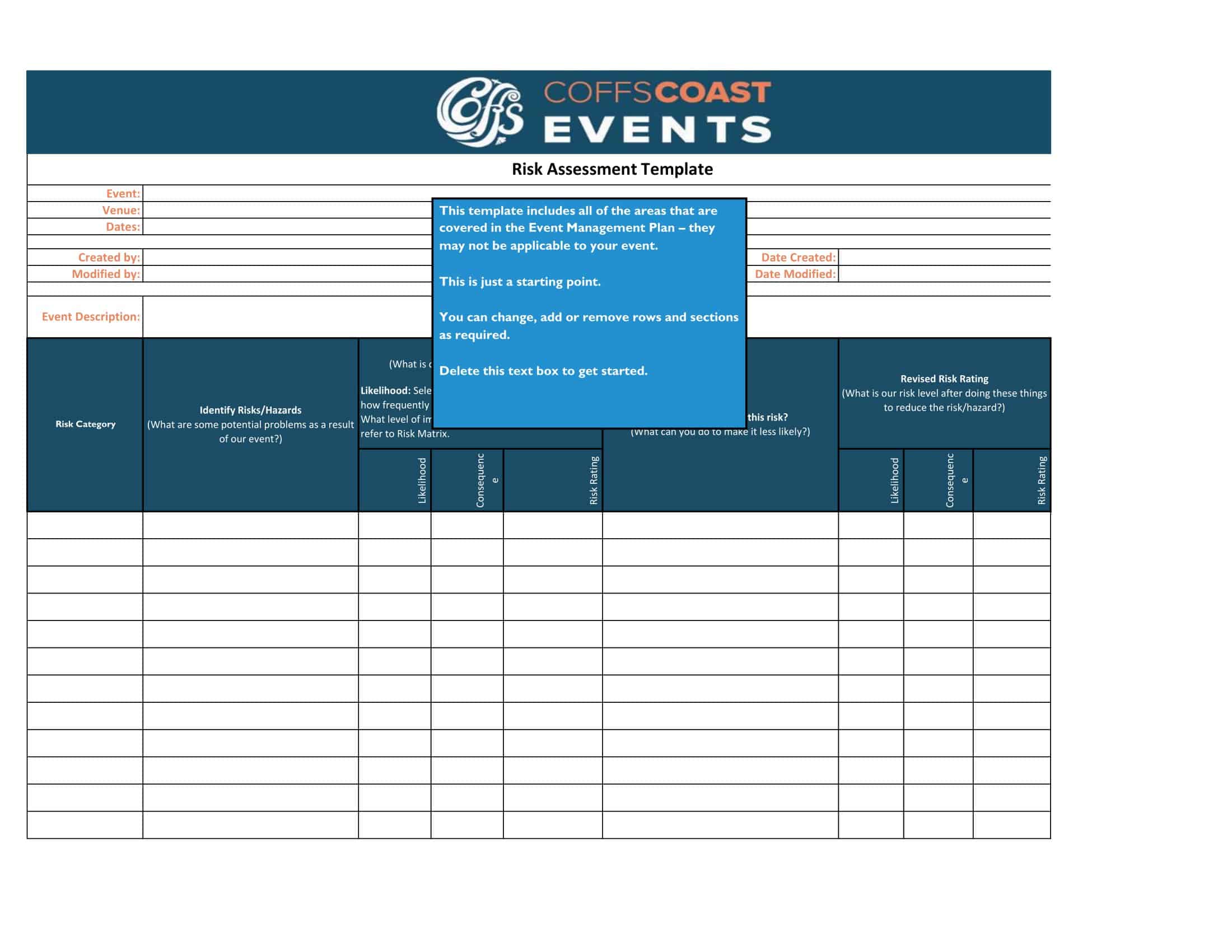 Sample Risk Assessment Sample Risk Assessment