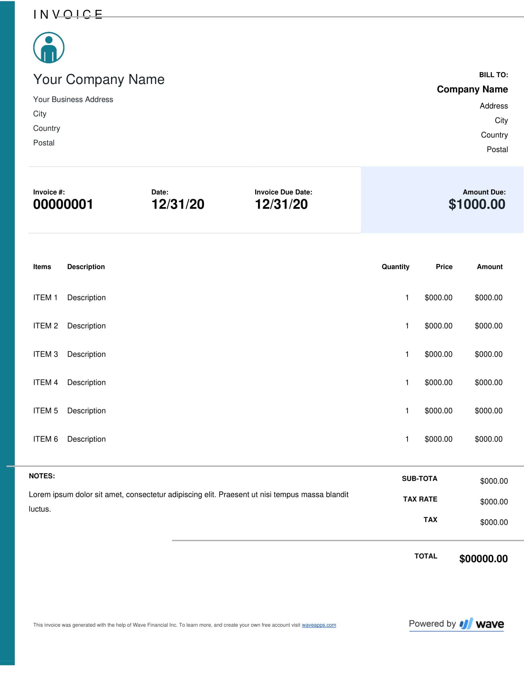 Self-Employed Invoice Example Self-Employed Invoice Example