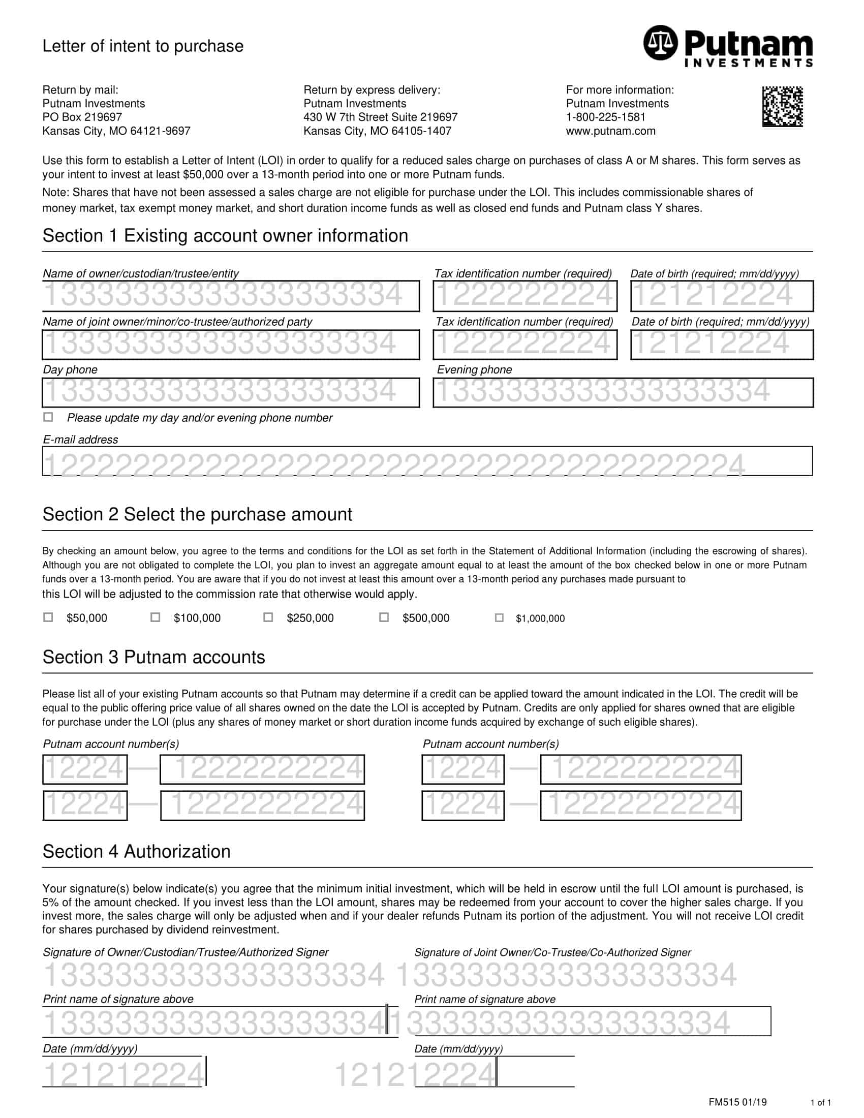 Template Letter of Intent to Purchase in Word Template Letter of Intent to Purchase in Word