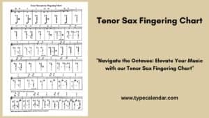 Free Printable Tenor Sax Fingering Chart [PDF] For Beginners