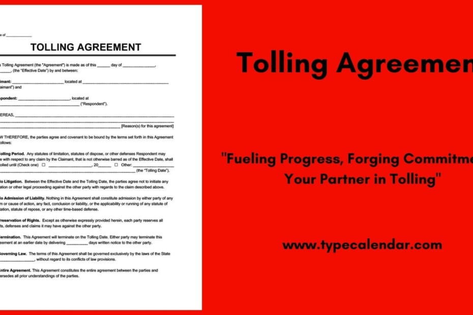Tolling Agreement