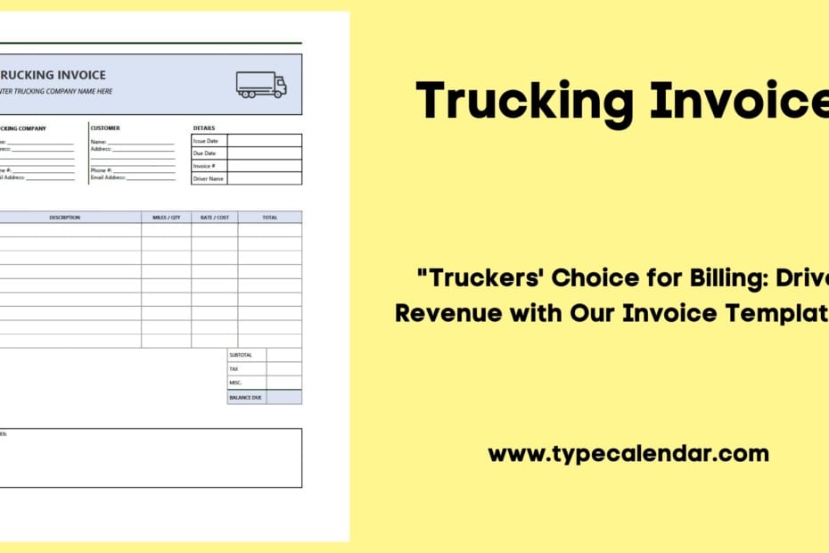 Trucking Invoice
