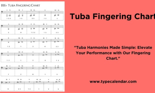 Free Printable Tuba Fingering Chart Templates [PDF]