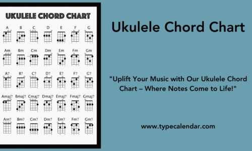 Free Printable Ukulele Chord Charts [Beginners] & Finger Numbers PDF